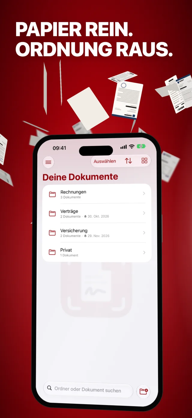 Papier rein, Ordnung raus: die Bibliothek