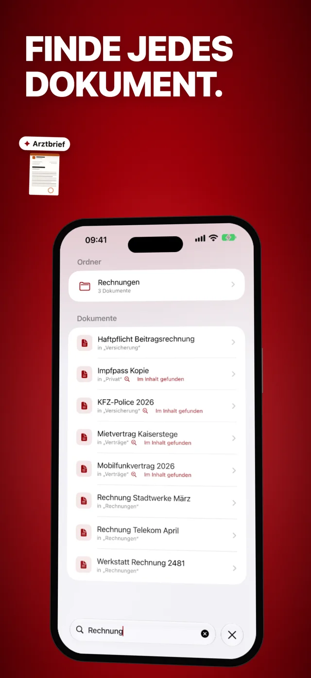 Volltextsuche über alle Dokumente